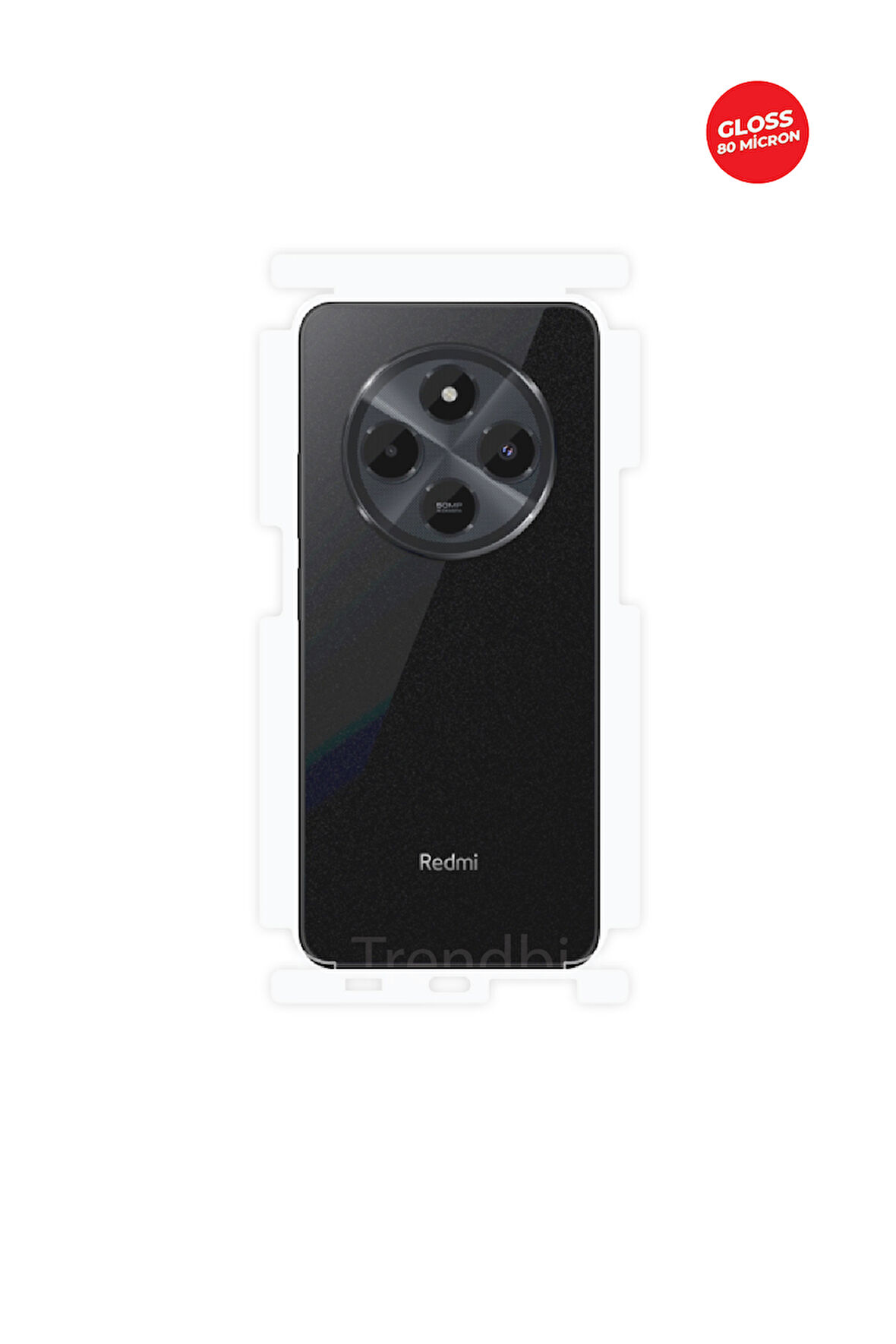 Xiaomi Redmi 14C Parlak Arka ve Yan Koruyucu TPU Film