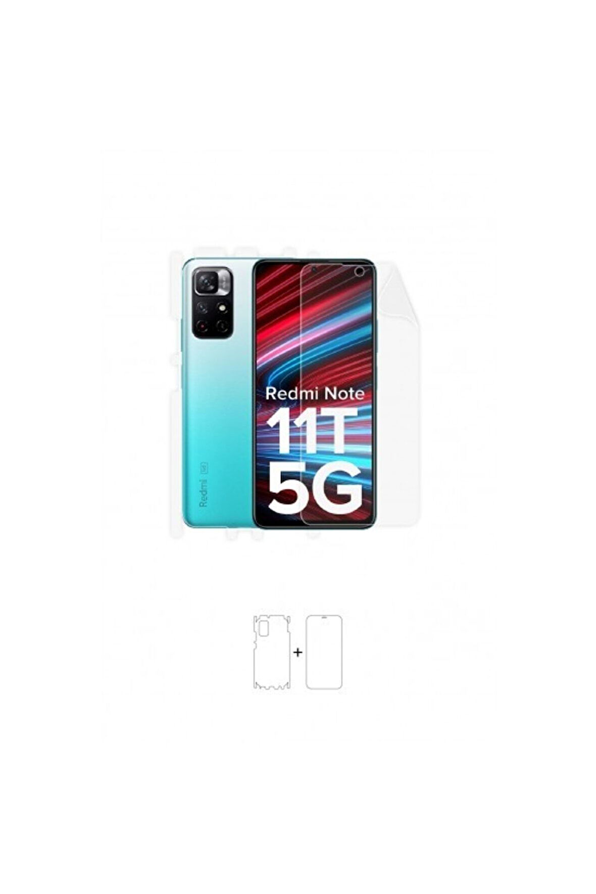 Xiaomi Redmi Note 11t Full Body Ekran Koruyucu Ön Arka Yan Darbe Emici Poliüretan Film