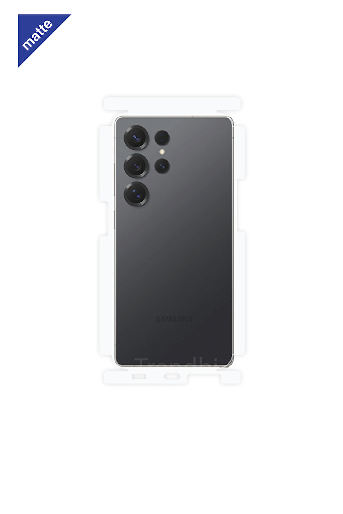 Samsung Galaxy S25 Ultra Mat Arka ve Yan Koruyucu Kaplama Poliüretan Film
