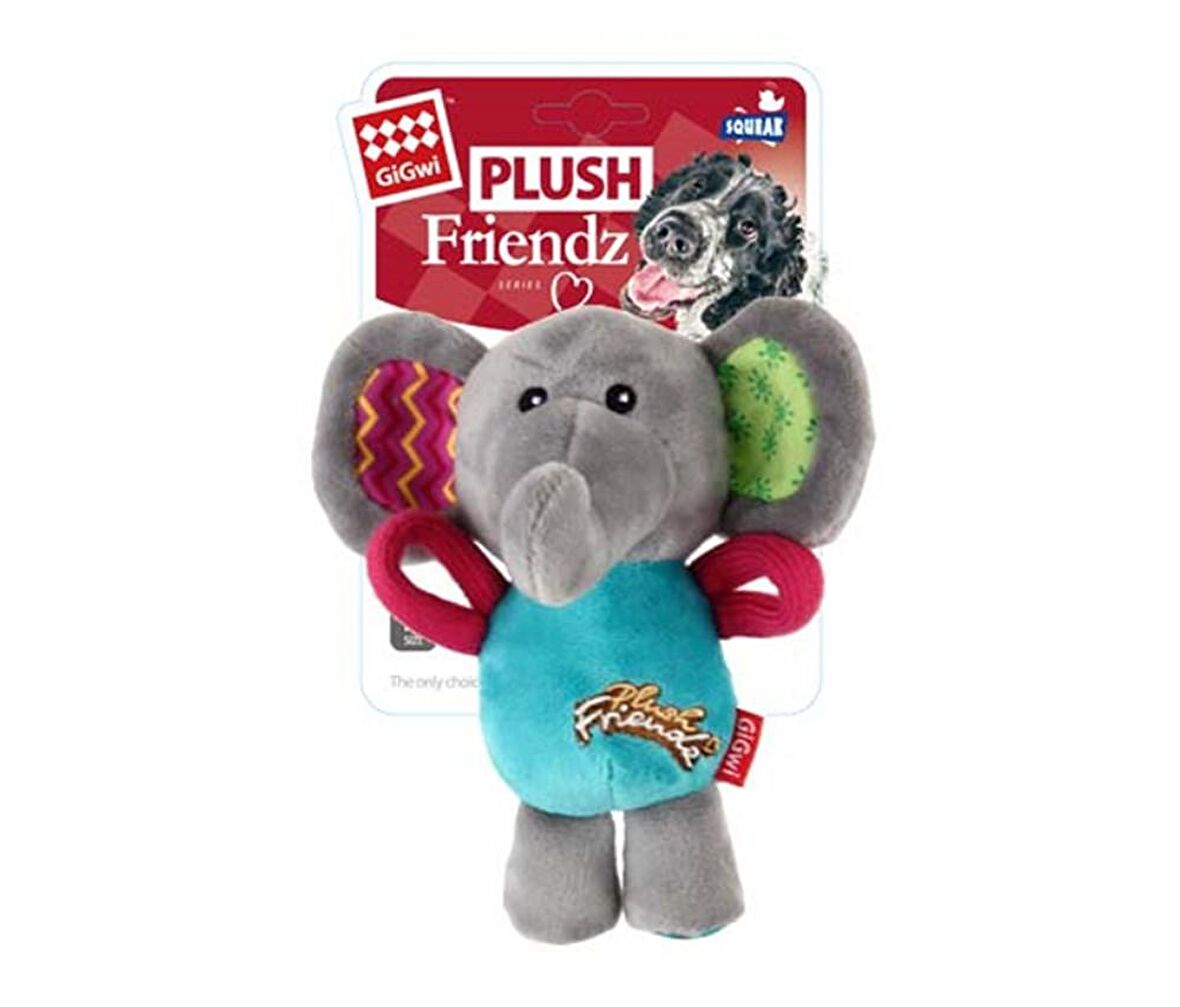 Gigwi Plush Friendz Sesli Fil Peluş Köpek Oyuncağı