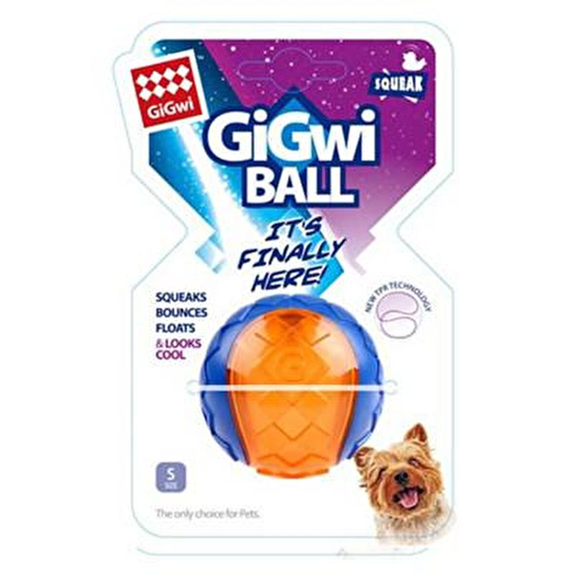 Gigwi Şeffaf Renkli Sert Köpek Topu 5 cm