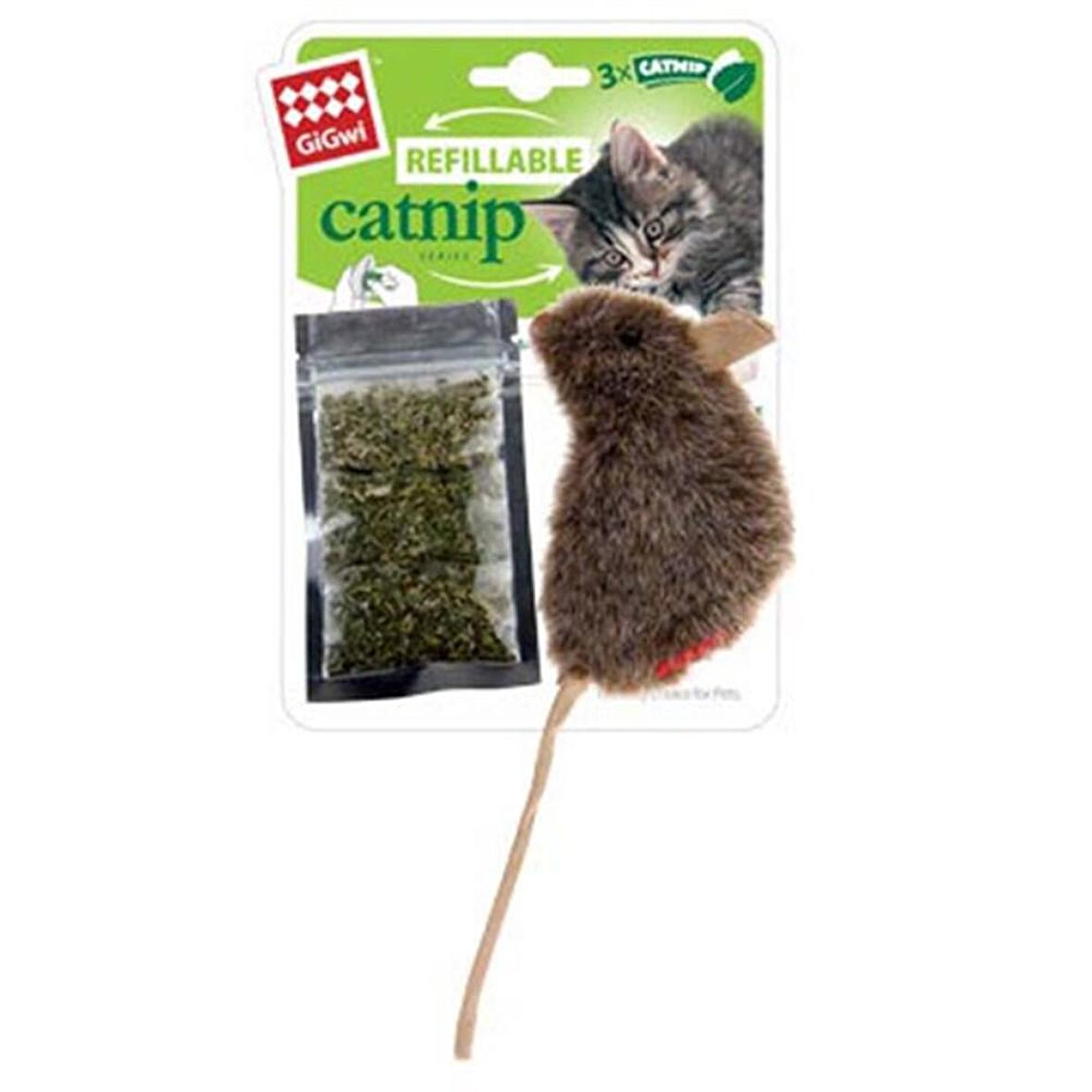 Gigwi Catnip Hazneli Fare Kedi Oyuncağı