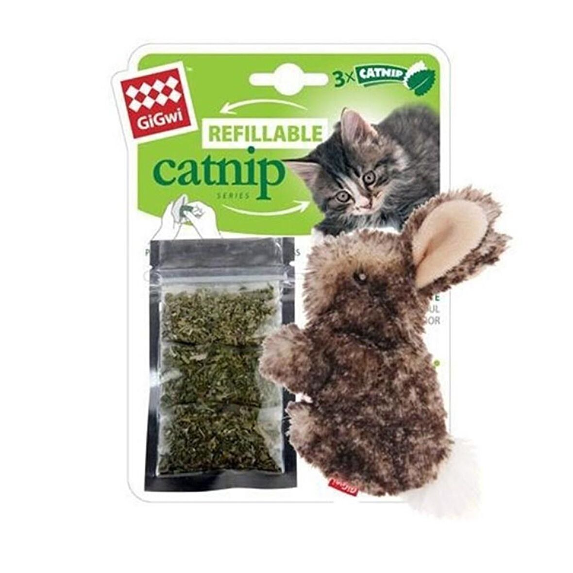 Gigwi Plush Friendz Catnipli Tavşan Kedi Oyuncağı