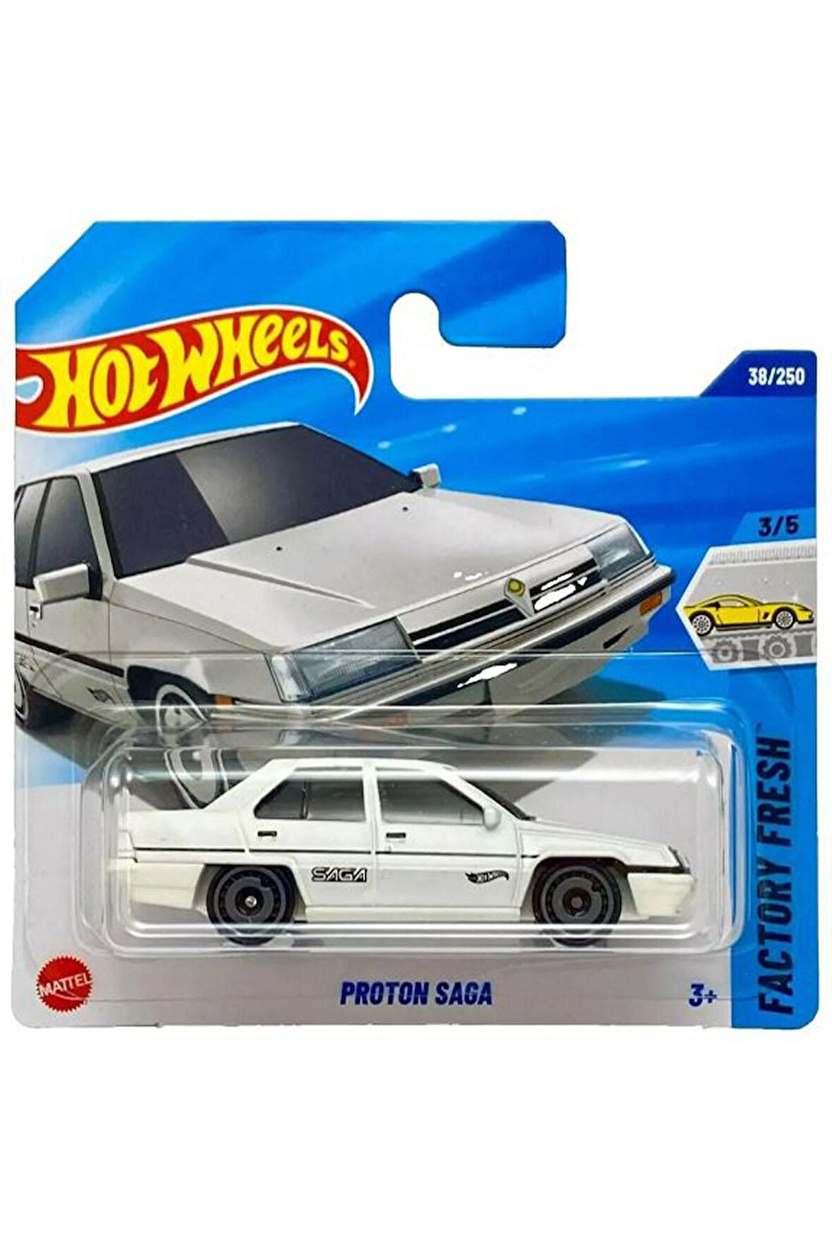 Hot Wheels - Proton Saga - Beyaz (1/64) Reanult Manager