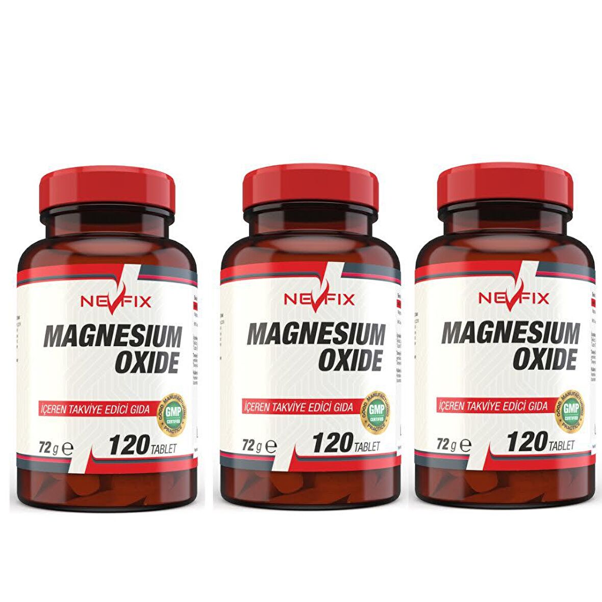 Magnezyum Magnesium Oksit 120 Tablet X 3 Kutu 360 Tablet