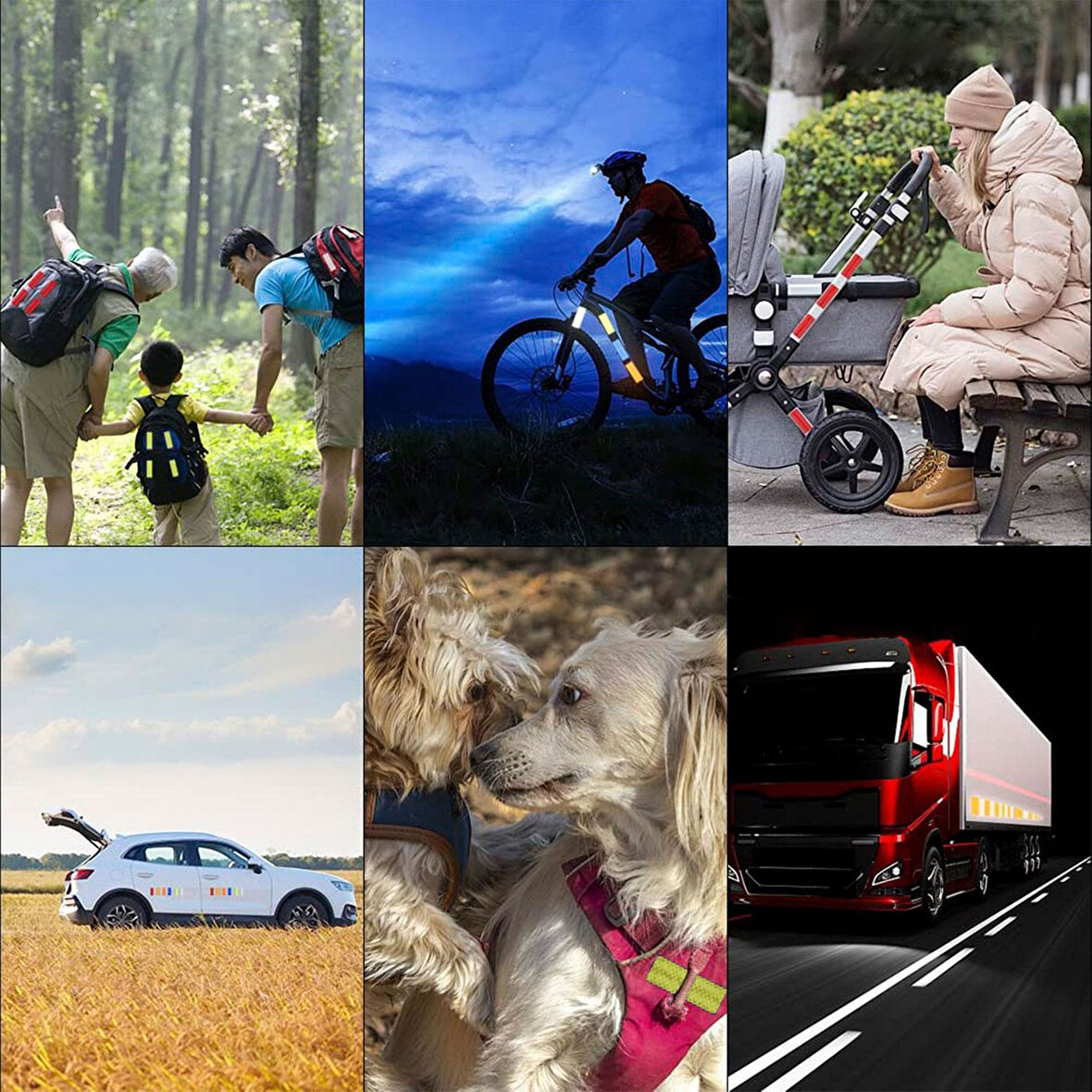 KALİTE Reflektörlü Bant KIRMIZI 5 Metre 5 cm Belgeli Reflektörlü Reflektif Fosforlu Şerit Bant Ikaz Bandı