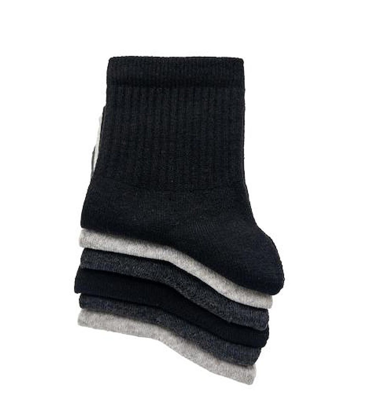 CİHO SOCKS KADIN 6 Çift Basic Düz renkler Tenis Çorabı