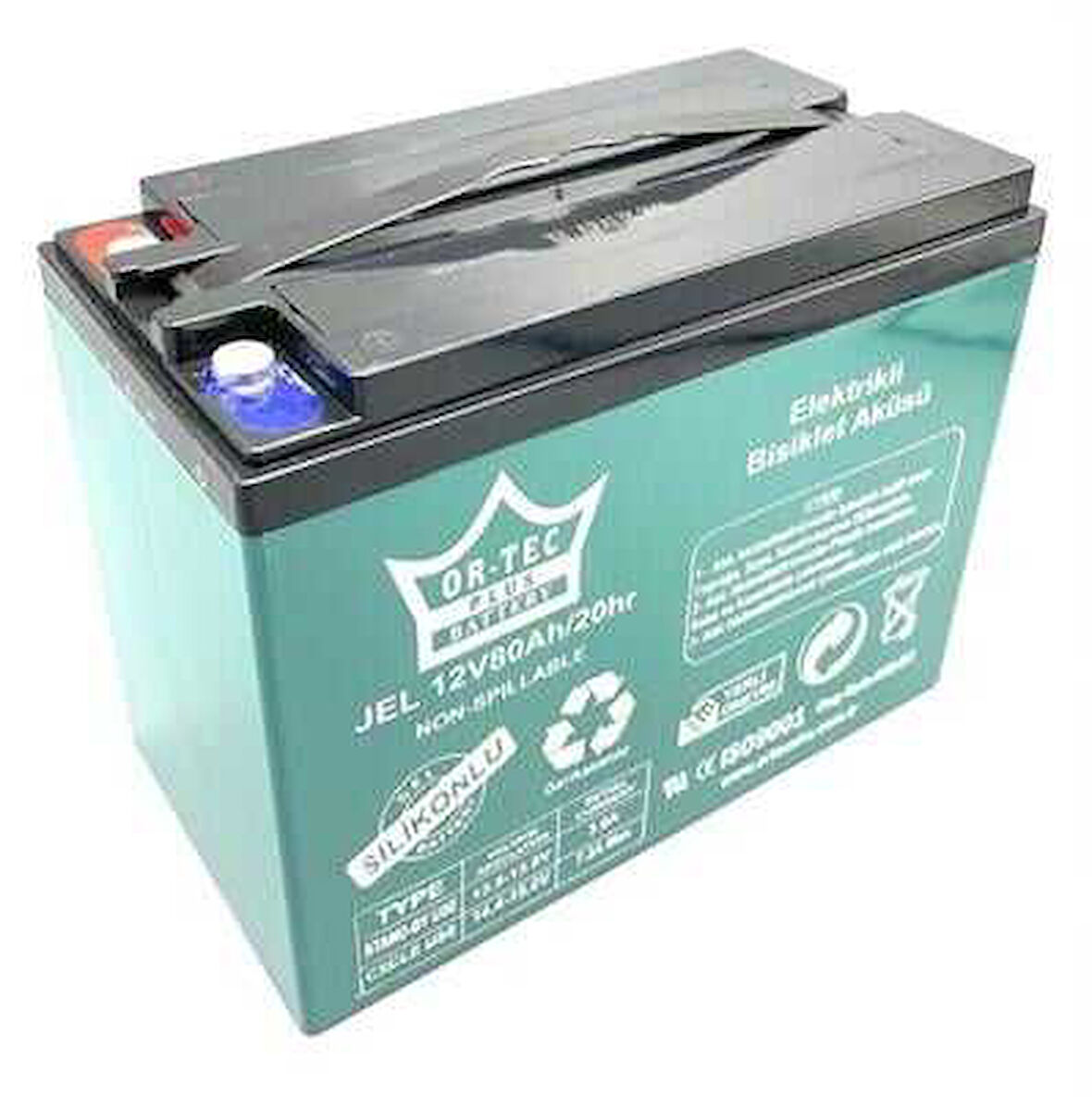 Ortec 12V 80Ah Elektrikli Bisikletler için Jel Akü