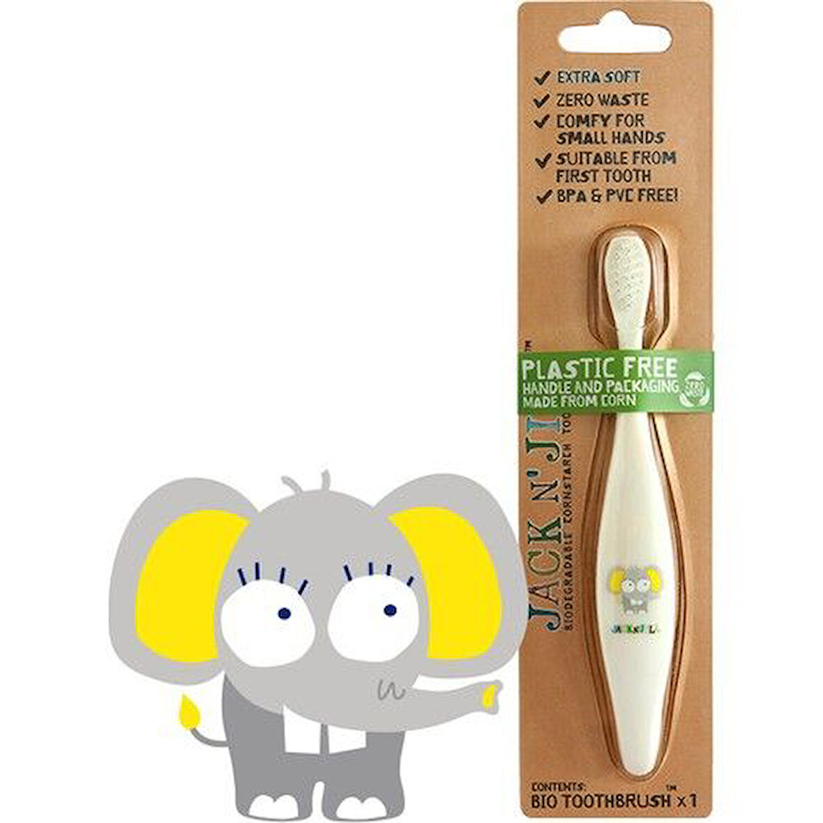 Jack N' Jill Diş Fırçası Fil