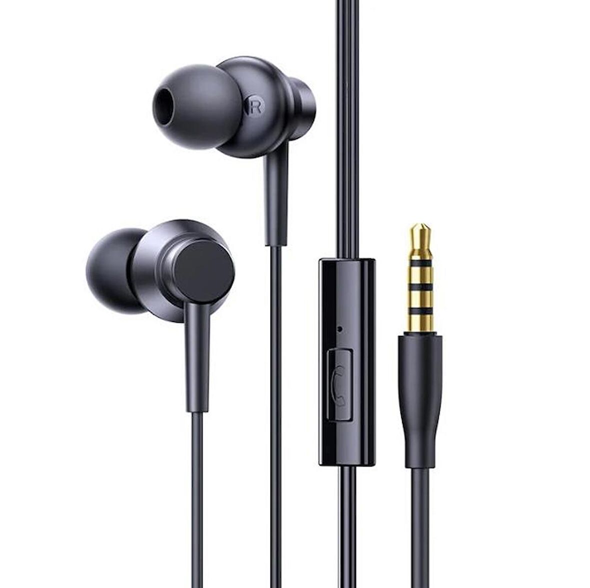 Baseus HD Mikrofonlu Kulakiçi Kablolu 3.5MM Jack Kulaklık Kontrol Tuşlu 10mm Hareketli Bobin 20Hz-20kHz