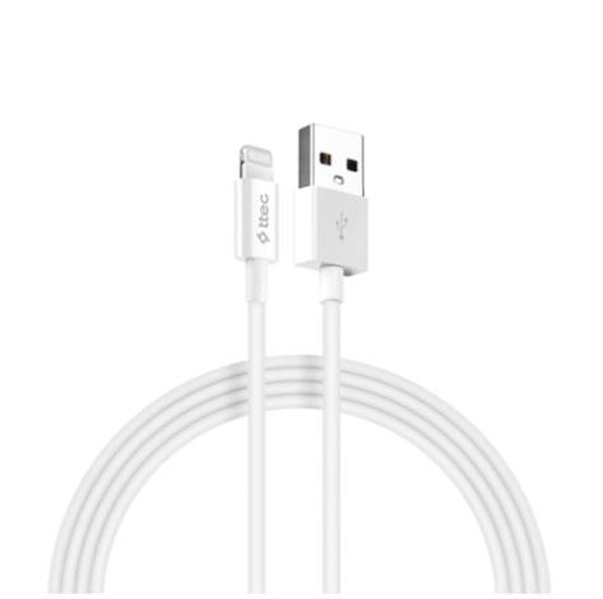 Ttec Super Şarj 2.4A 1Mt İPhone Şarj Kablo İphone 11 12 13 14 Pro Max Şarj Kablosu 480Mbps Veri Kablo