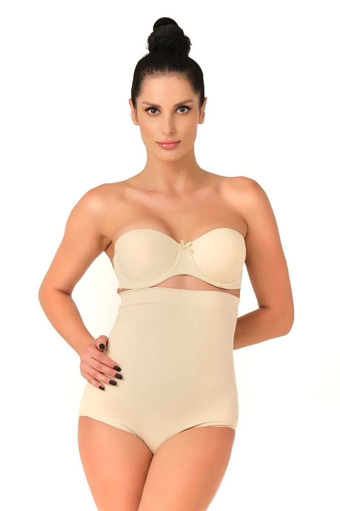 Kadın Bej Seamless Slip Korse