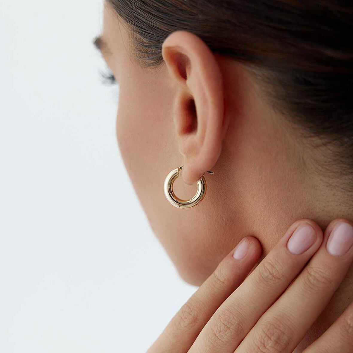 Small 4mm Bombe Halka Küpe