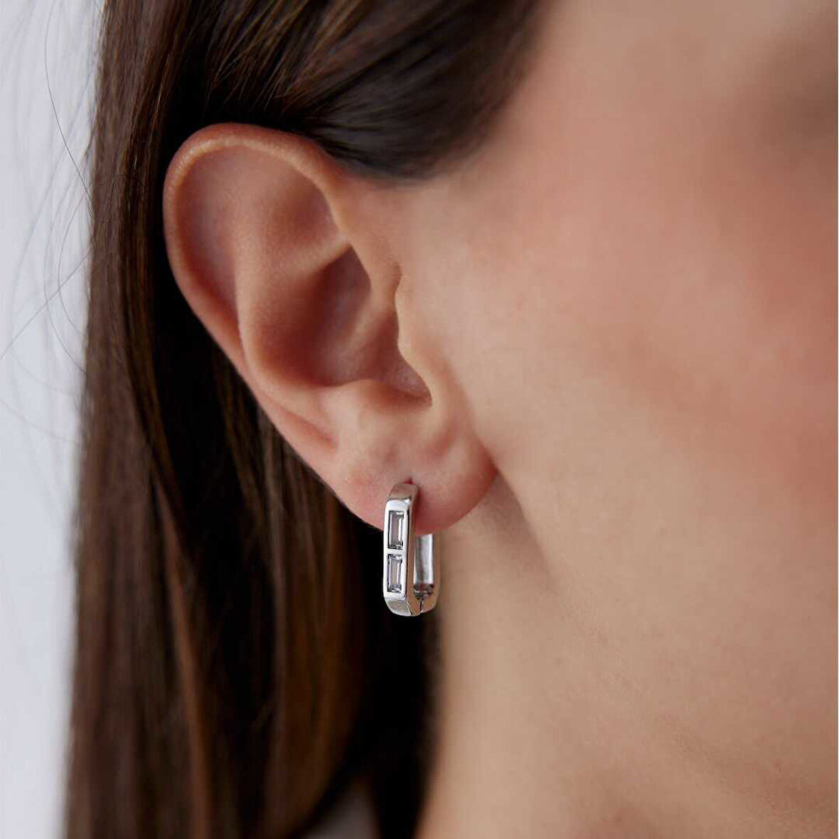 İkili Bagetli Ataç Küpe