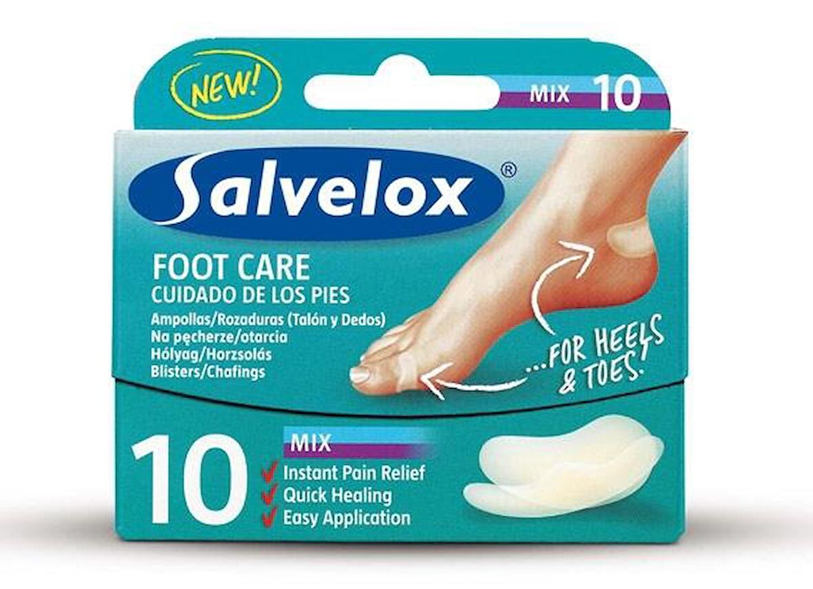 Salvelox Foot Care Mix Yara Bandı 10lu