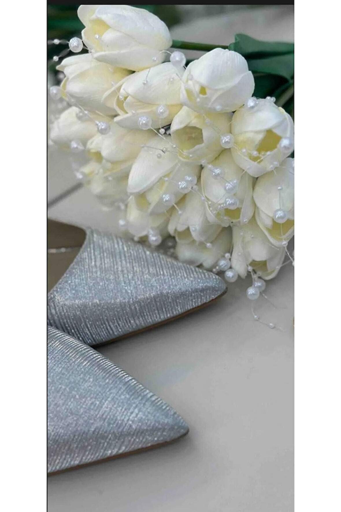 İncili Lale gelin Çiçeği ,Islak lale gelin buketi