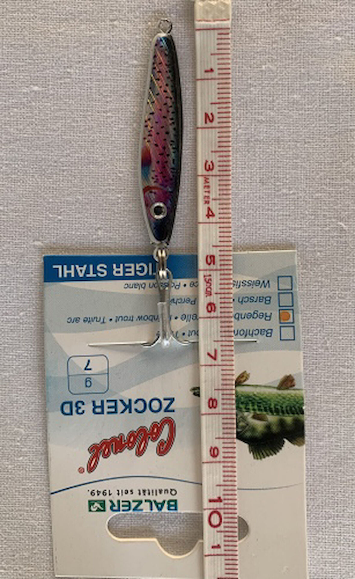 BALZER COLONEL ZOCKER 3D 7 GRAM ART NO :1  39510/007 REGENBOGENFORELLE  JİG YEM