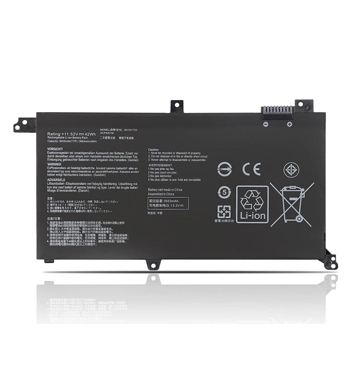 Asus X430U B31N1732 Notebook Batarya Laptop Pil