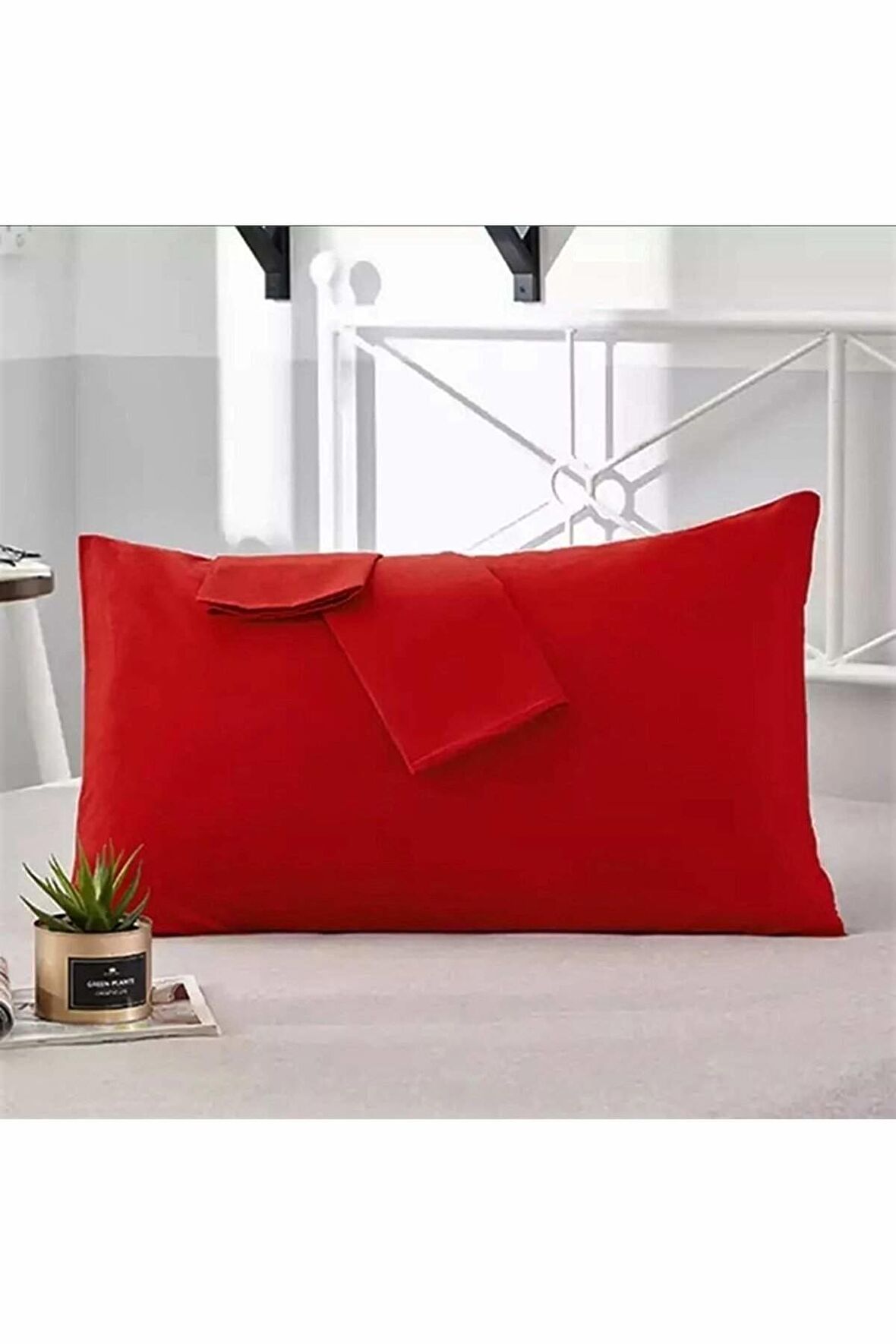 NİVEMESHOME KIRMIZI YASTIK KILIFI
