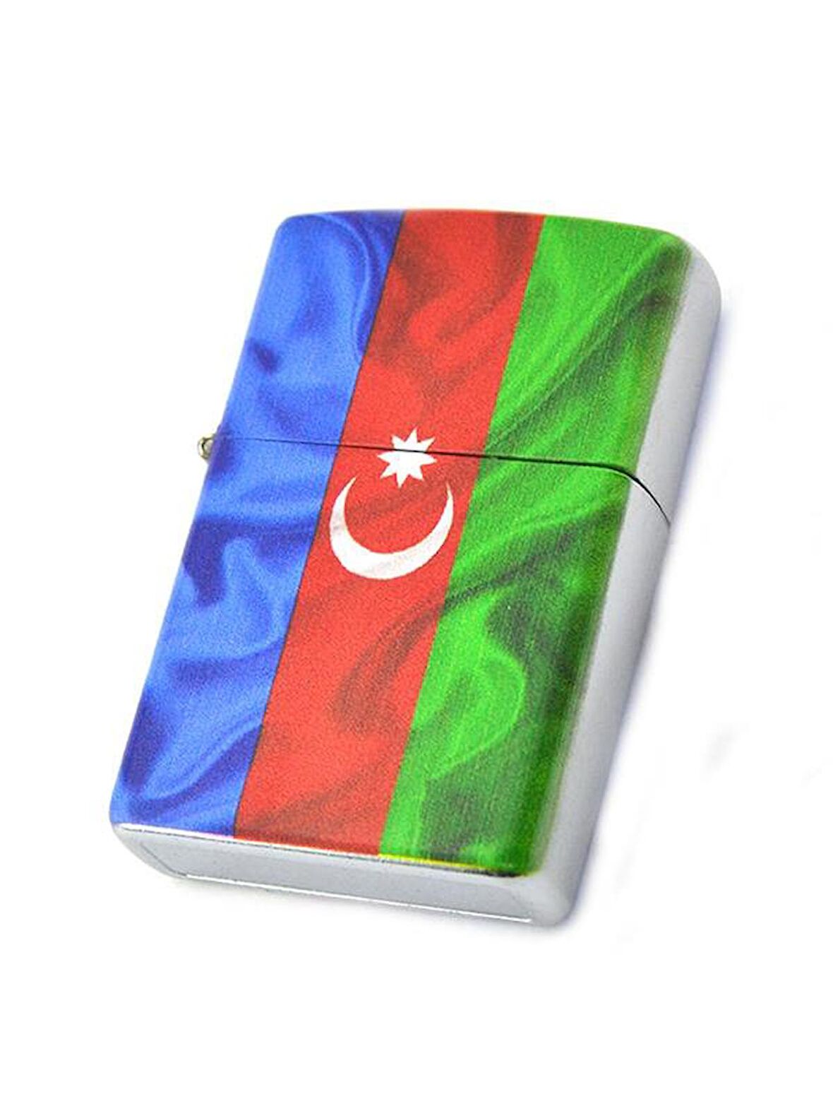 Azerbaycan Bayrak Baskılı Benzinli Çakmak