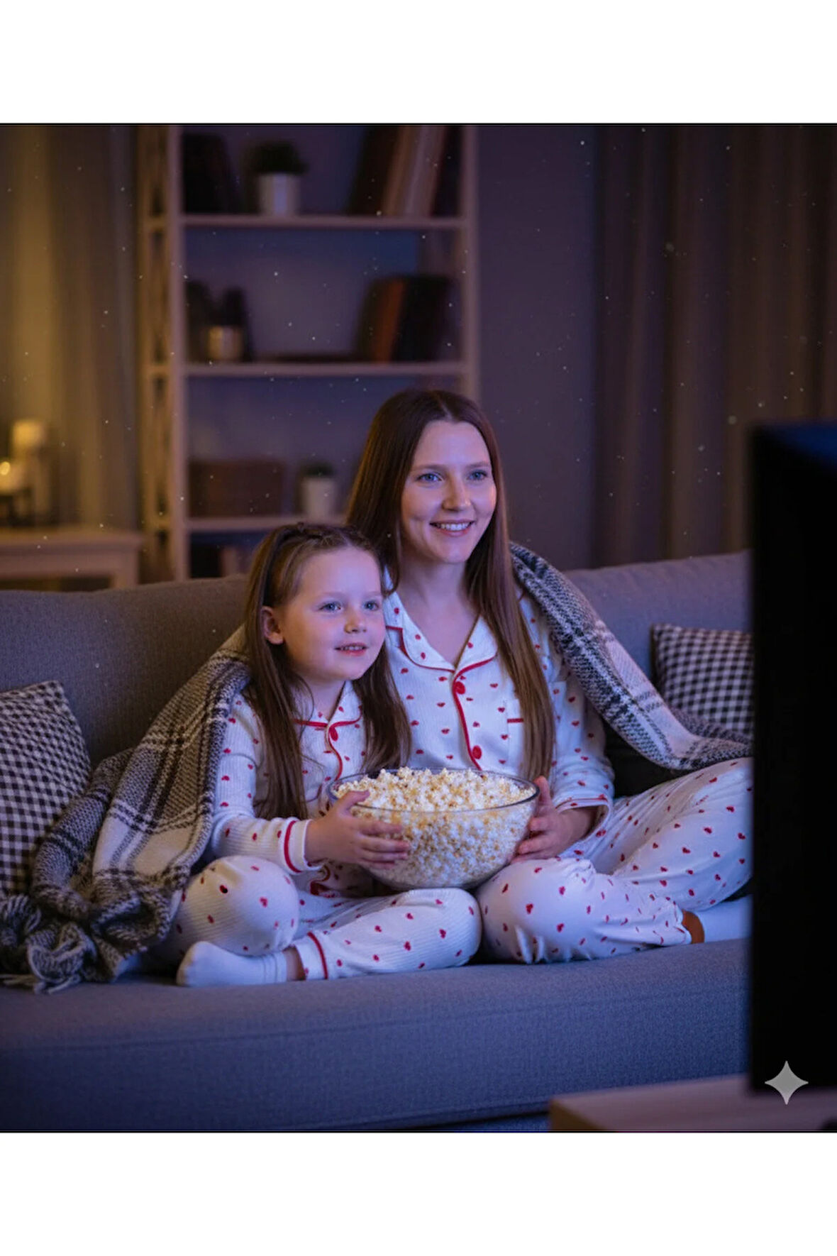 Anne Kız Pijama Takımı Pamuklu