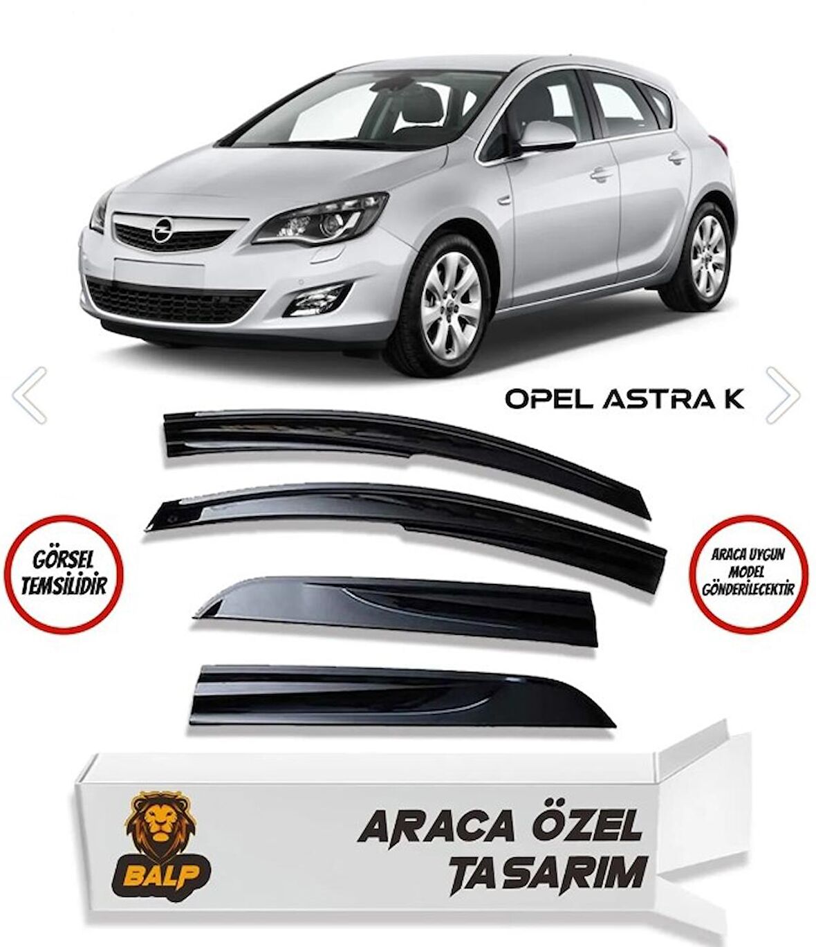 Balp Opel Astra K Cam Rüzgarlığı 4lü