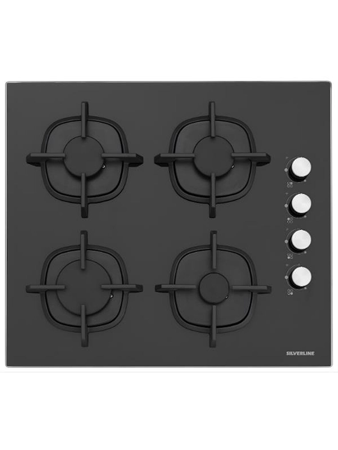 Silverline CS5700C6B01 Siyah Gazlı Ankastre Ocak