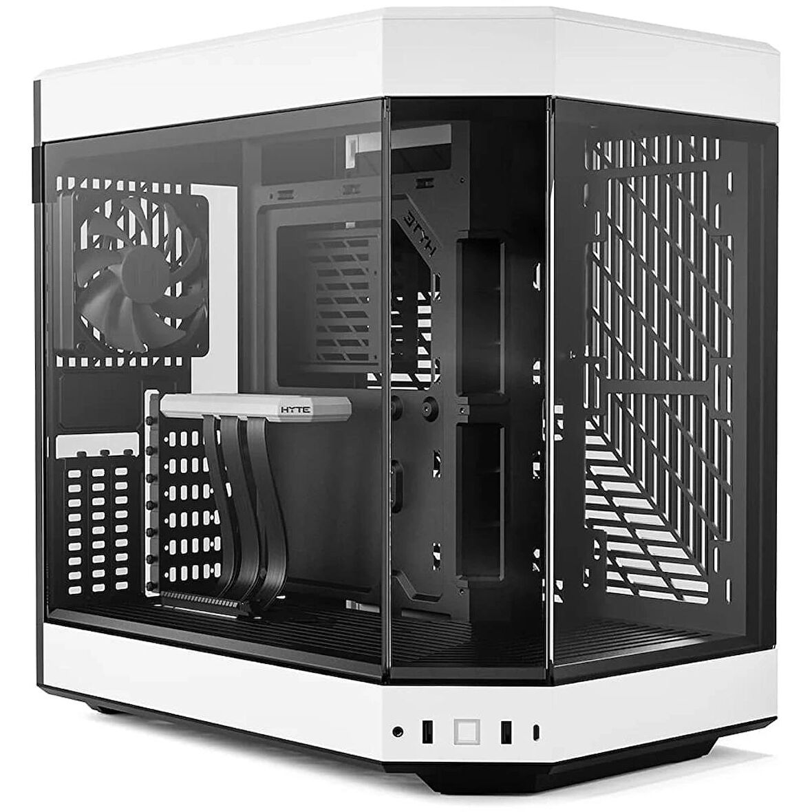 HYTE Y60 Siyah-Beyaz Temperli Cam USB 3.2 E-ATX Premium Mid Tower Gaming Kasa (CS-HYTE-Y60-BW)