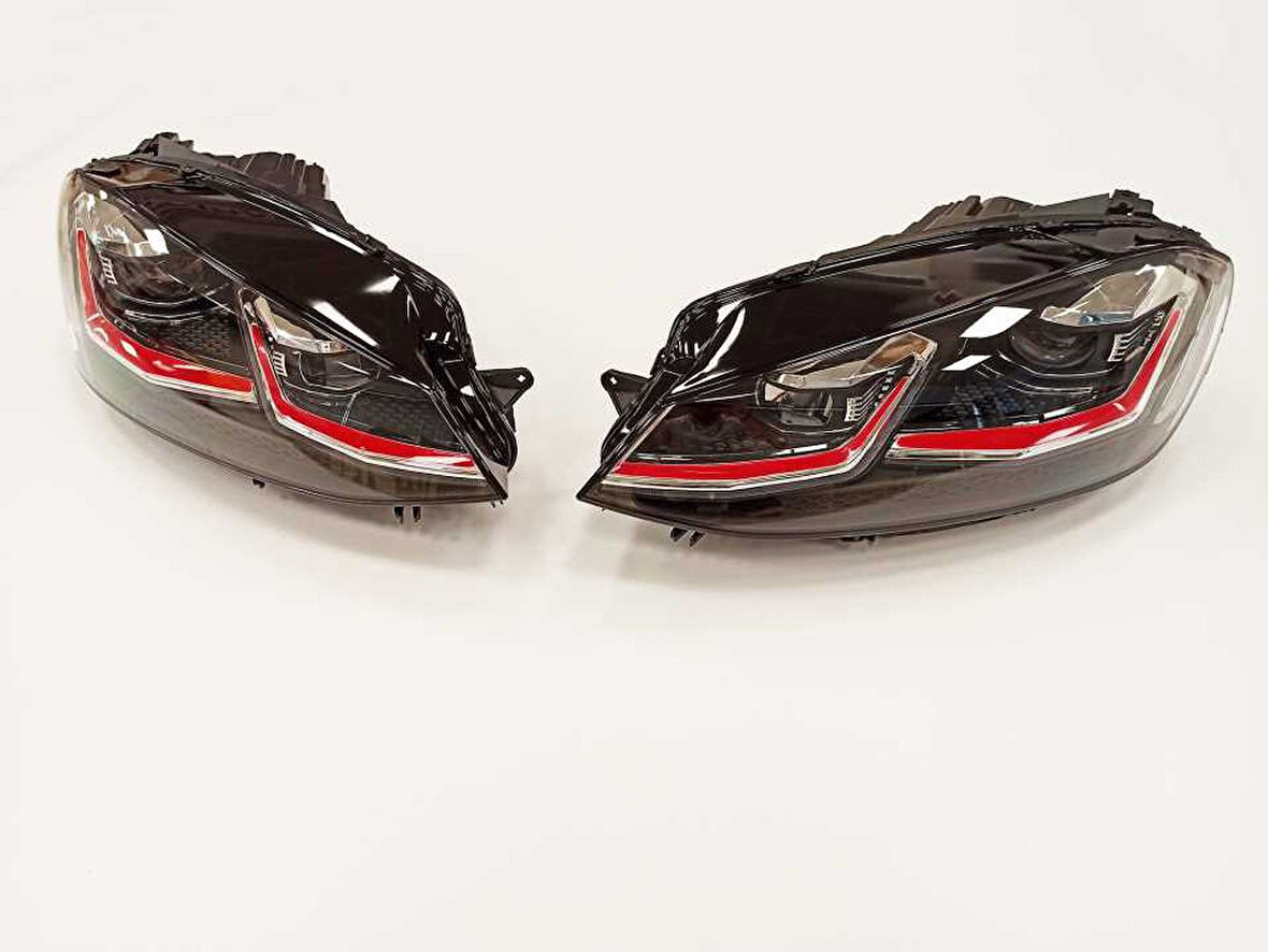 Volkswagen Golf 7.5 MK7.5 2018-2020 J Led Far Gtı Kırmızı