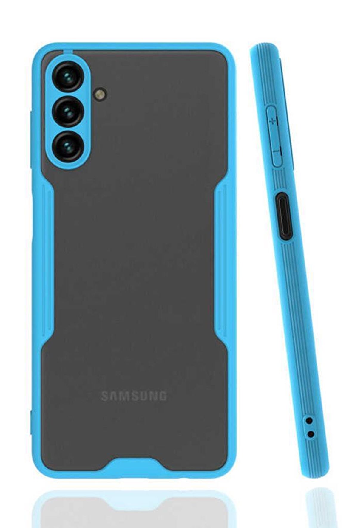 Galaxy A04S Kılıf Kamera Korumalı Arkası Şeffaf Silikon