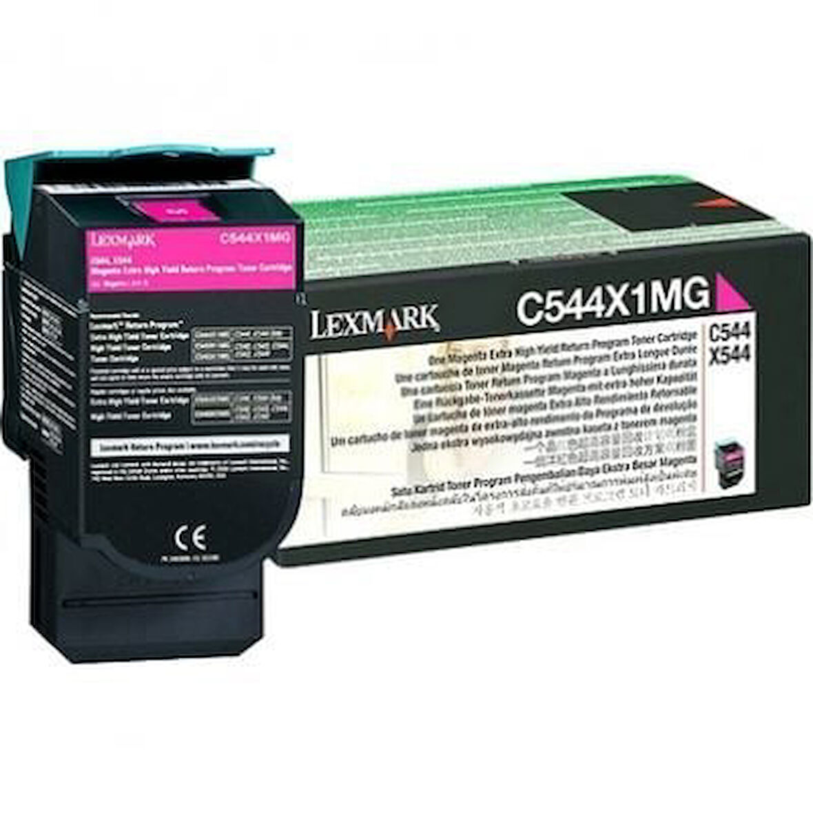 Lexmark C544X1MG Kırmızı Magenta Orjinal Toner C540 / C544