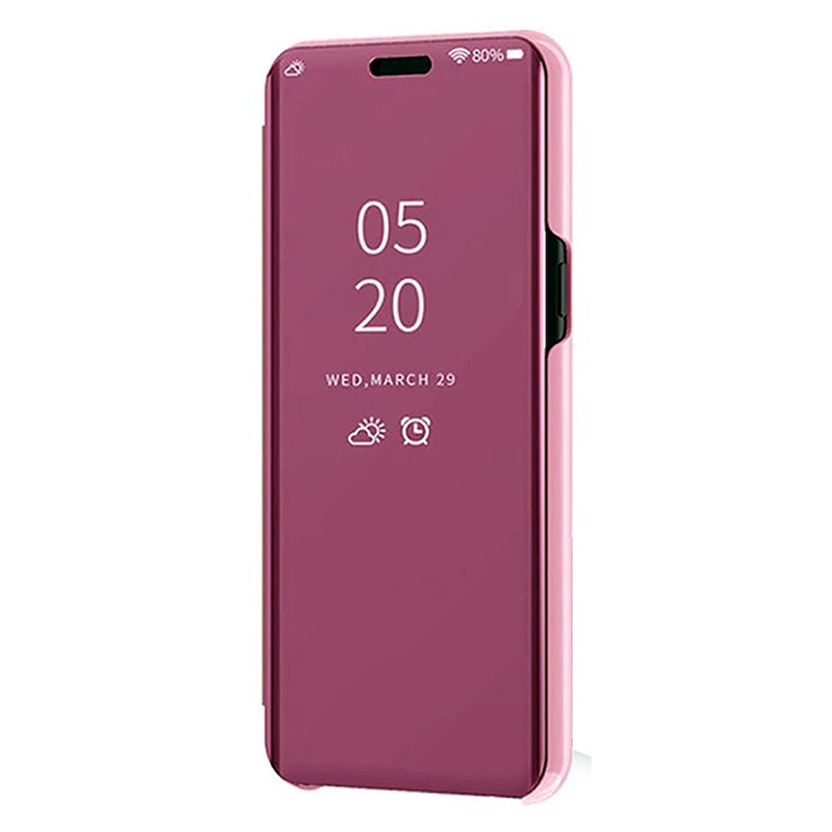 Samsung Galaxy M10 Aynalı Kapaklı Lüx Kılıf