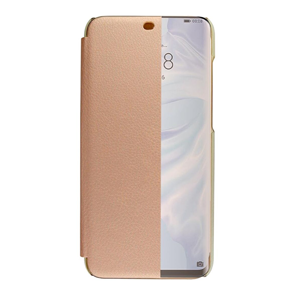 Huawei Mate 30 Lite Yarım Cam Kapaklı Kılıf