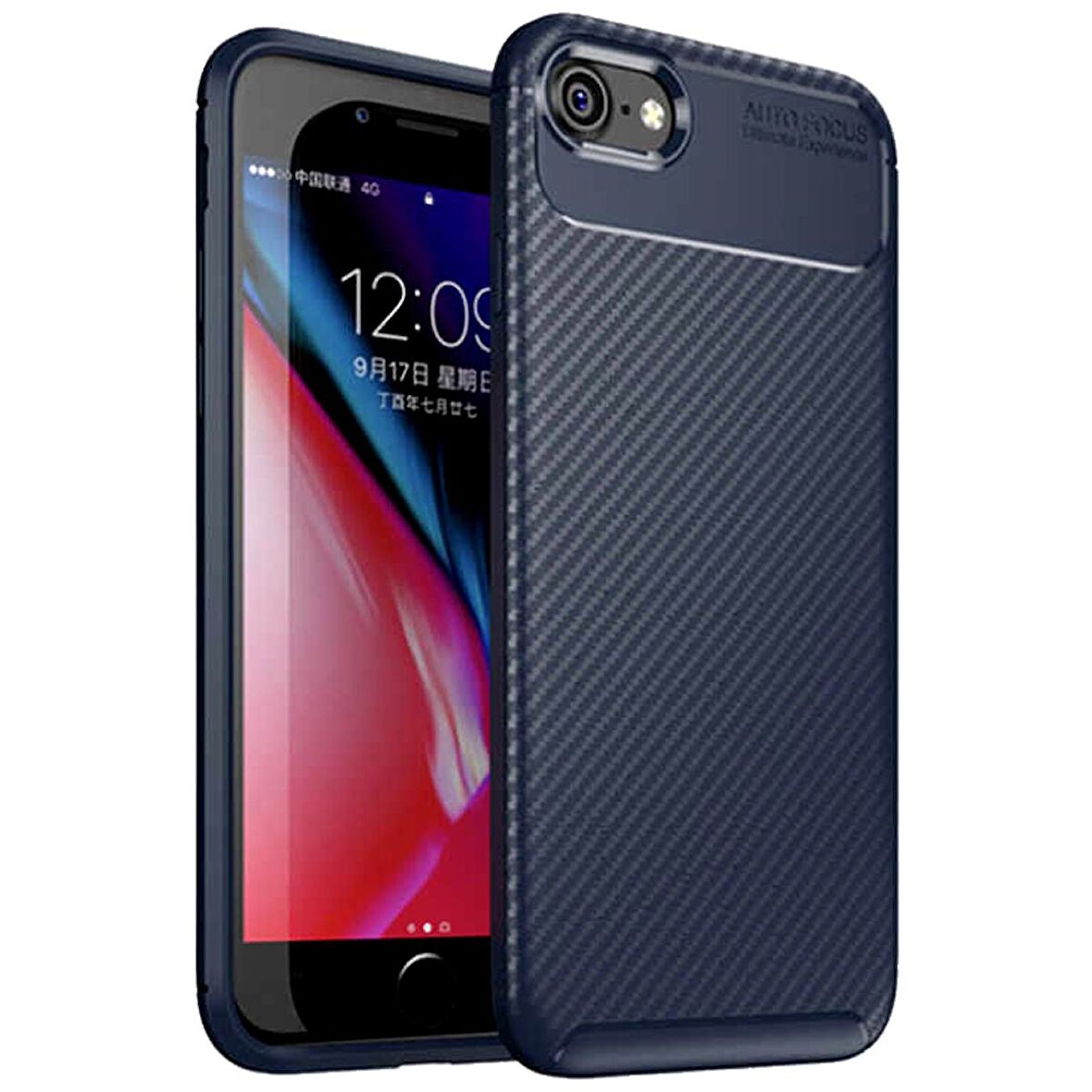 Apple Iphone 6 Plus Karbon Desenli Negro Silikon Kılıf
