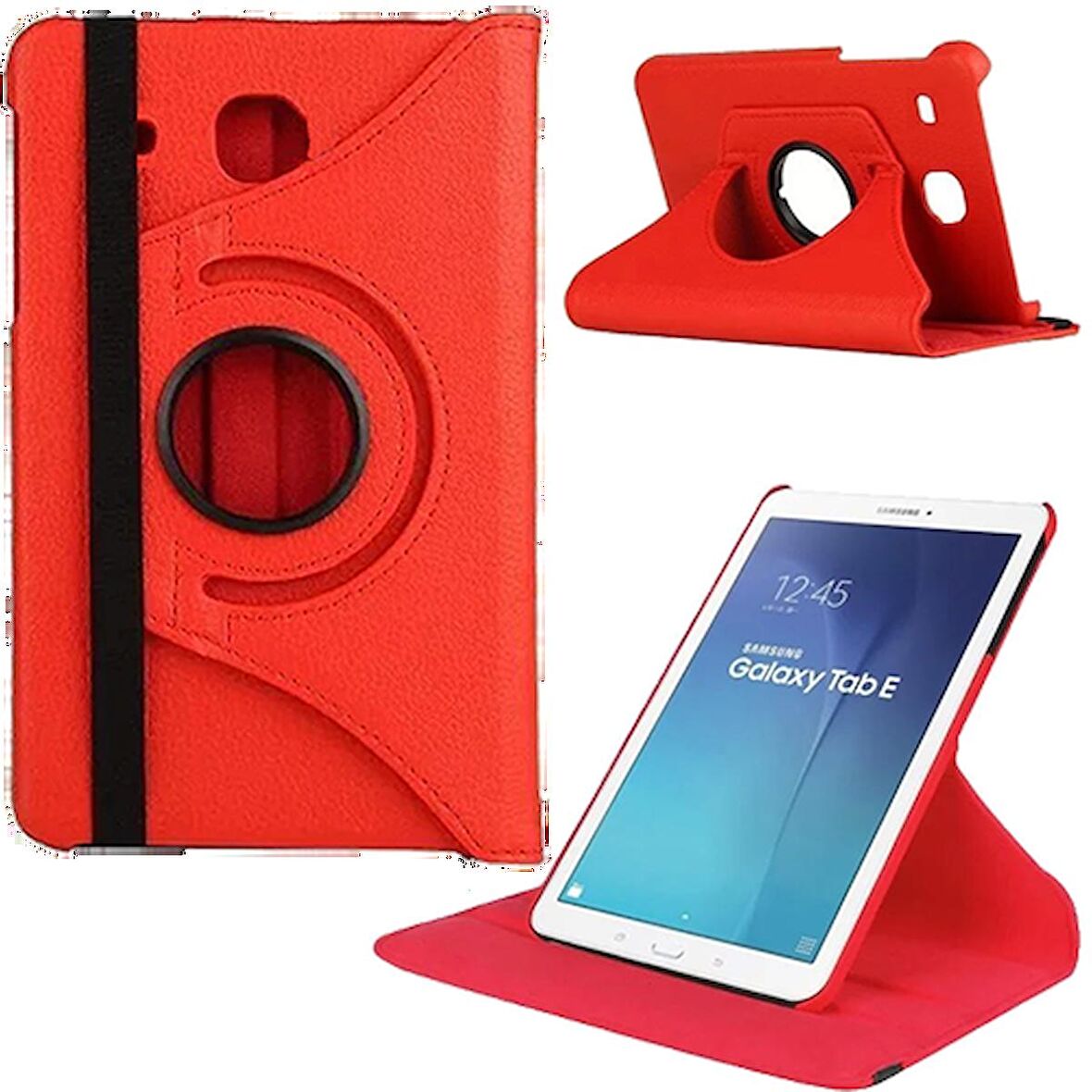 Samsung Galaxy Tab T560 T562 T565 9,6 İnç Döner Standlı Tablet Kılıfı