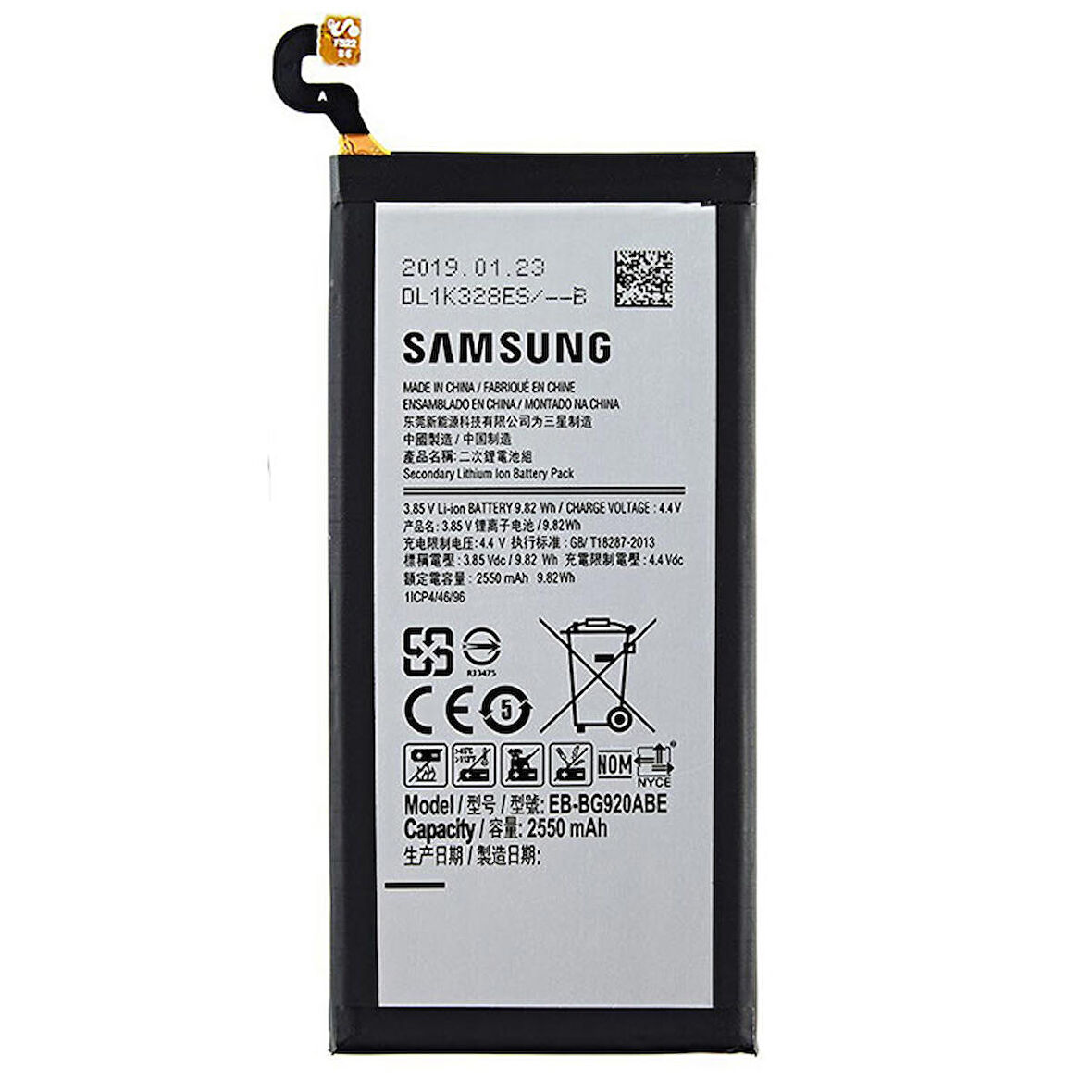 Samsung Galaxy S6 Batarya Pil EB-BG920ABE