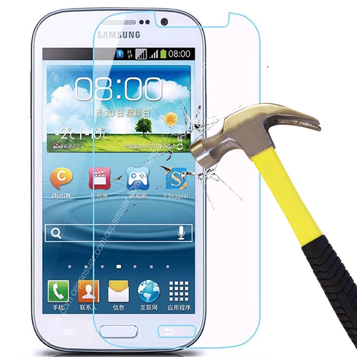 Samsung Galaxy Grand Neo i9060 Temperli Kırılmaz Cam Ekran Koruyucu