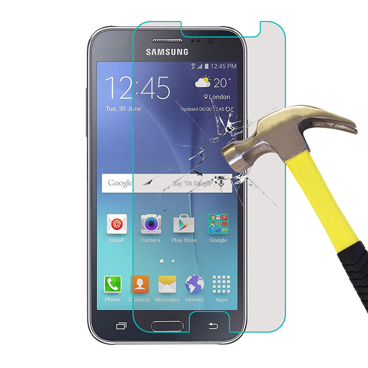 Samsung Galaxy J2 Temperli Kırılmaz Cam Ekran Koruyucu