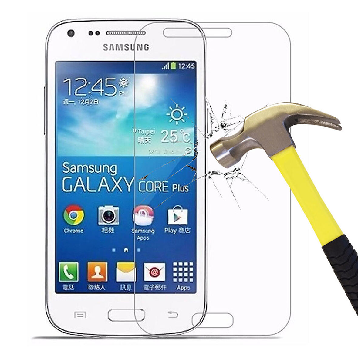 Samsung Galaxy Core Plus G350 Temperli Kırılmaz Cam Ekran Koruyucu
