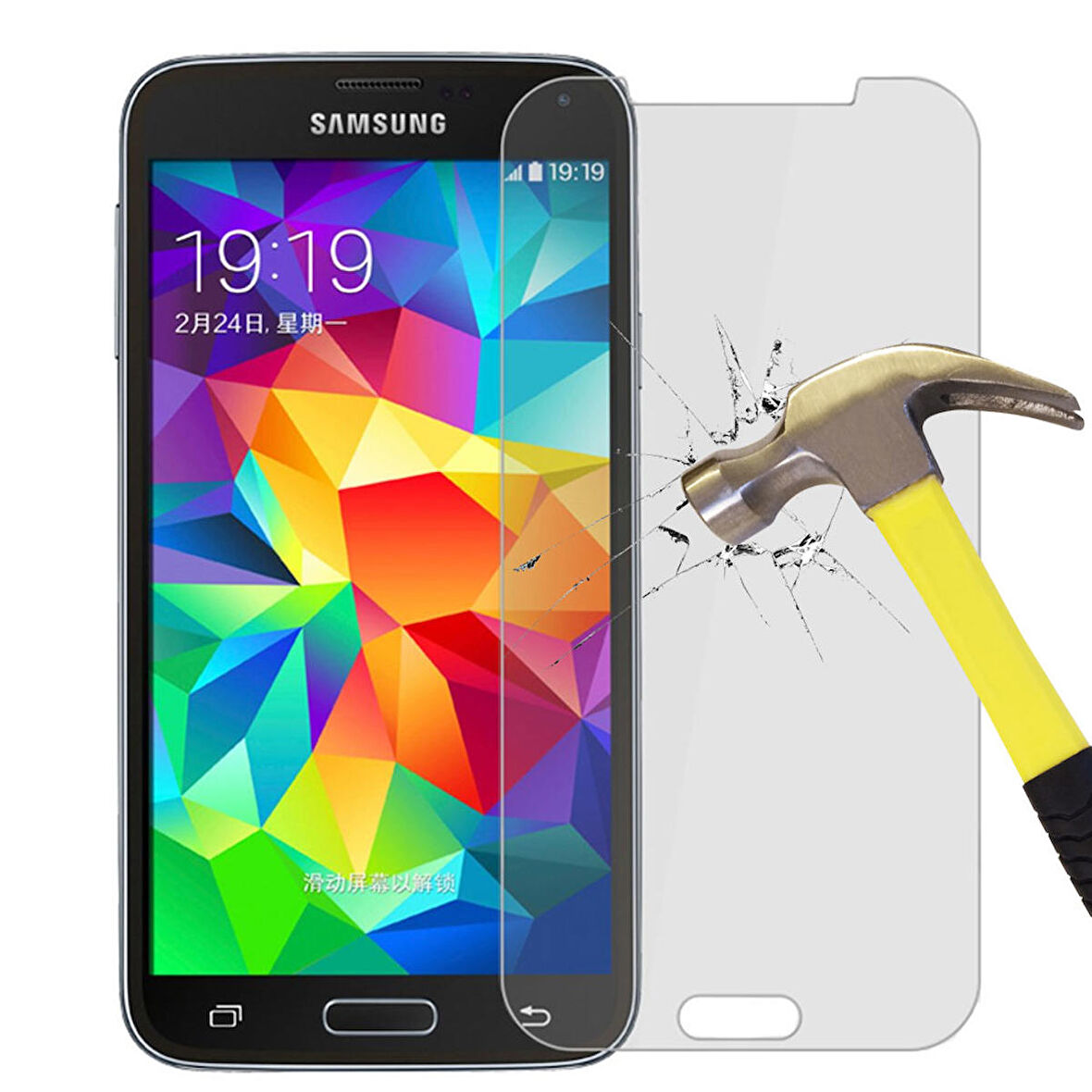 Samsung Galaxy S5 Temperli Kırılmaz Cam Ekran Koruyucu