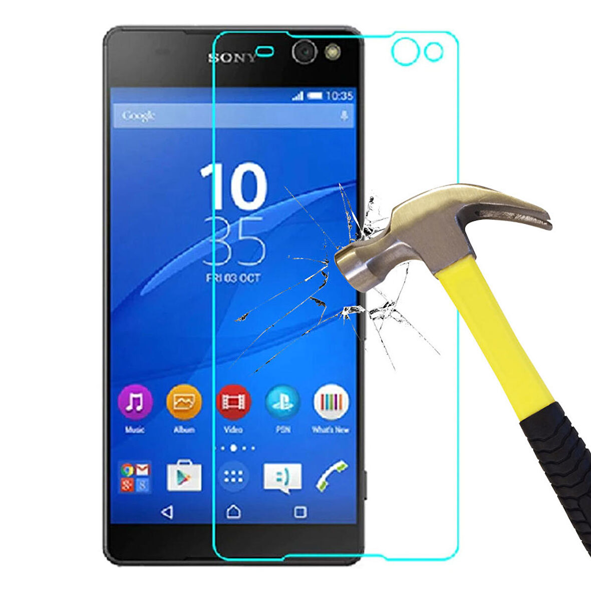 Sony Xperia C5 Temperli Kırılmaz Cam Ekran Koruyucu