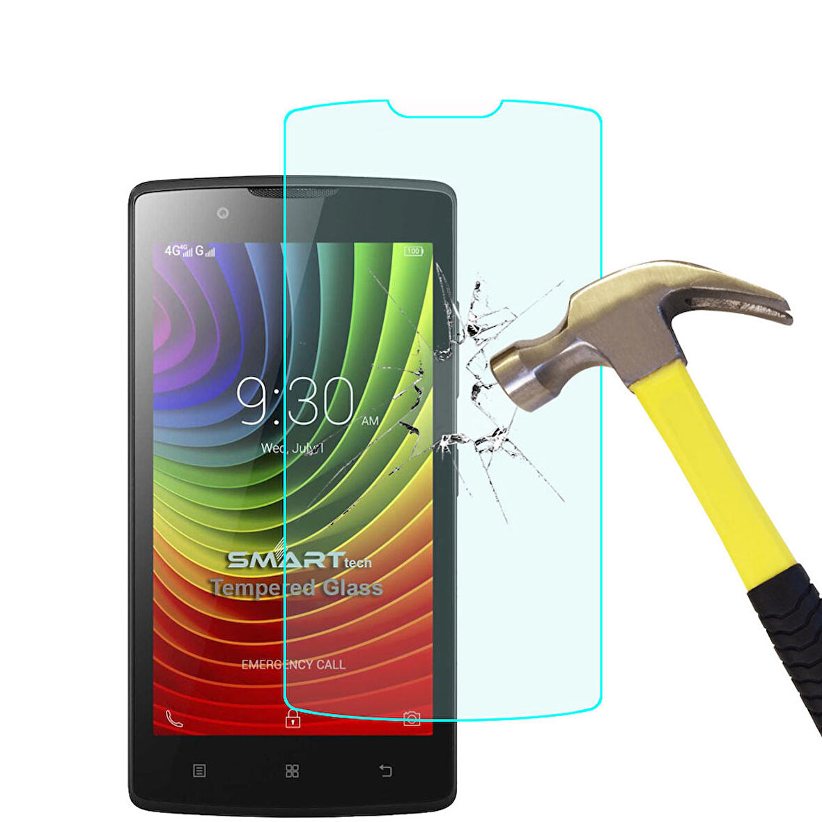 Lenovo A2010 Temperli Kırılmaz Cam Ekran Koruyucu