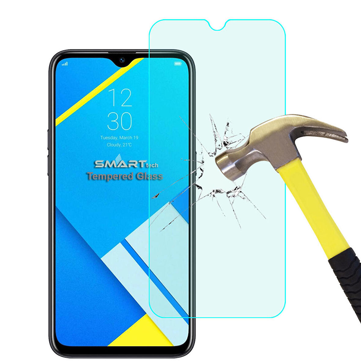Realme C2 Temperli Kırılmaz Cam Ekran Koruyucu