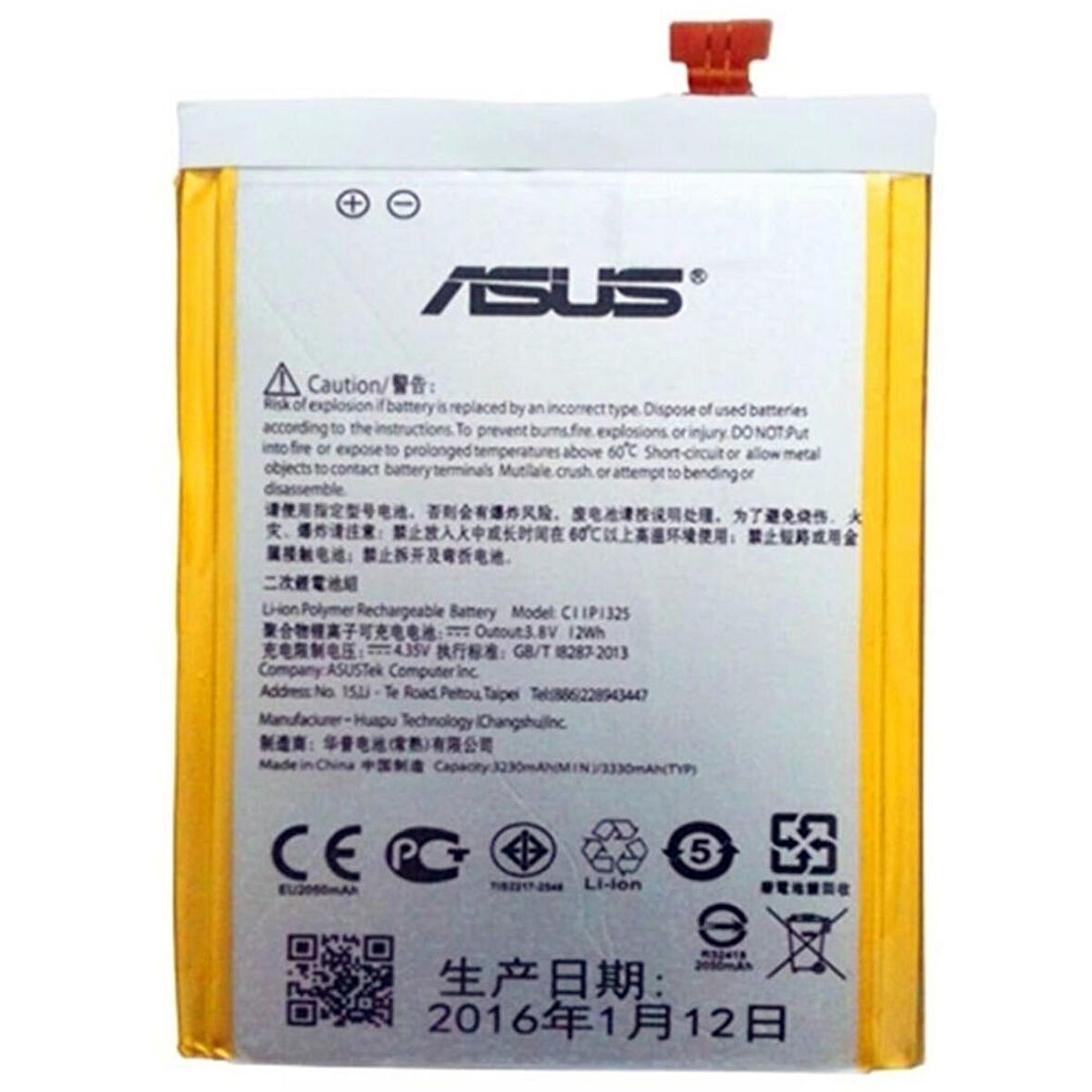Asus Zenfone 6 Batarya Pil C11P1325 3300 mAh