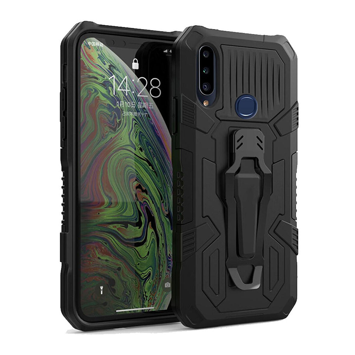 Samsung Galaxy A20S Zırh Tank Kılıf Yüksek Koruma