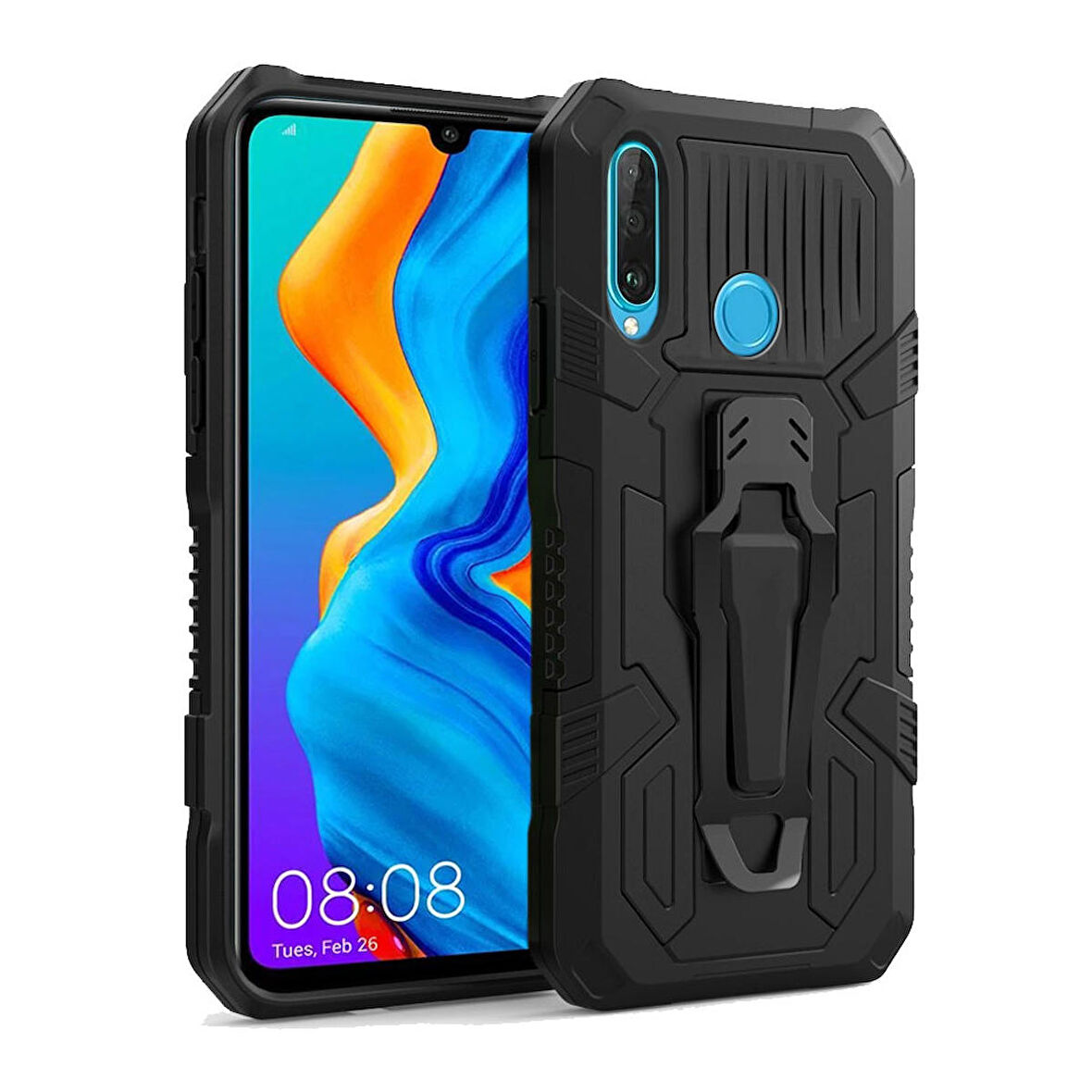 Huawei P30 Lite Zırh Tank Kılıf Yüksek Koruma