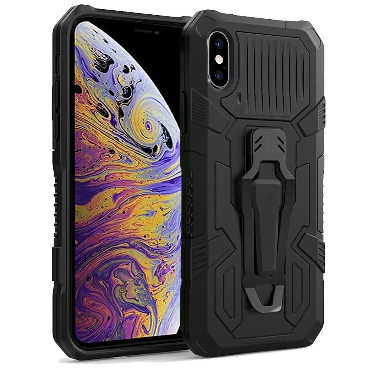 Apple Iphone XS Max Zırh Tank Kılıf Yüksek Koruma