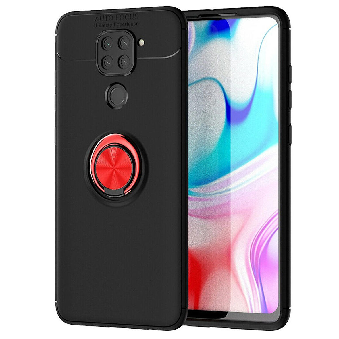 Xiaomi Redmi Note 9 Yüzüklü Power Silikon Kılıf