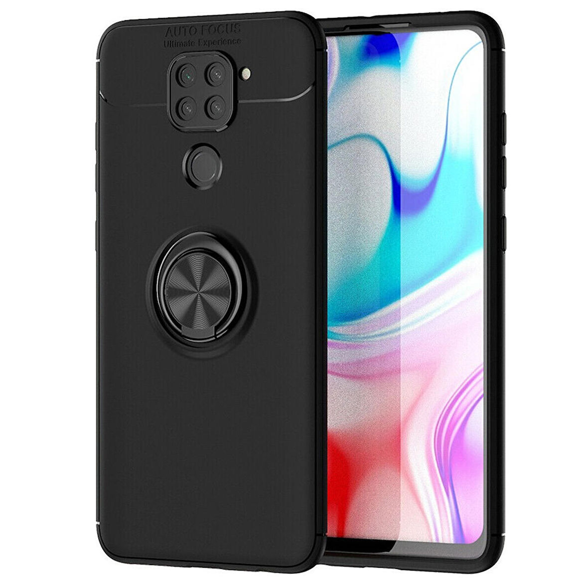 Xiaomi Redmi Note 9 Yüzüklü Power Silikon Kılıf