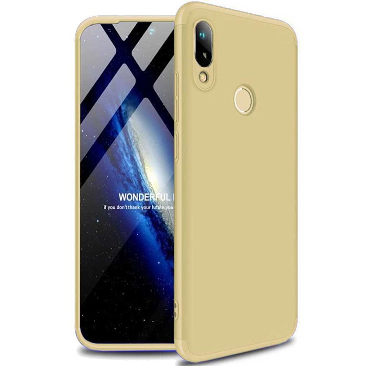 Huawei Y9 2019 GKK Kılıf 360 Derece Tam Koruma